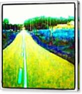 Heading Down The Road #abstract Canvas Print