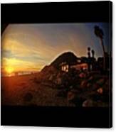 Hendy Beach At Sundown | #california Canvas Print