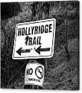Hollyridge Trail Canvas Print