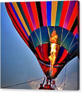 Hot Air Balloon Fire Canvas Print