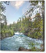 Husum Falls At Dusk Canvas Print