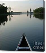 In The Old Canoe Canvas Print