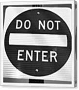 #inkwell  #do #not #enter #tempe Canvas Print