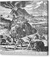 Japan: Earthquake, 1650 Canvas Print