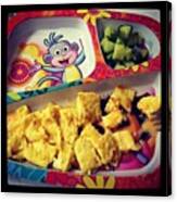 #kid #kids. #meal #meals #snack #lunch Canvas Print