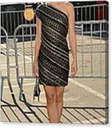 Kristen Bell Wearing An Etro Dress Canvas Print