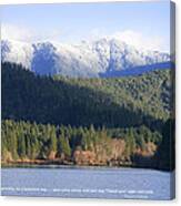 Lake Selmac And The Siskiyou Mountains Canvas Print