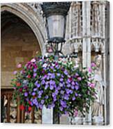Lamp And Lace At The Grand Place Canvas Print