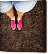 #legs #me #long #longlegs #pink #asics Canvas Print