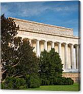 Lincoln Memorial And Tree I Canvas Print