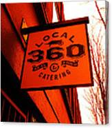 Local 360 In Orange Canvas Print
