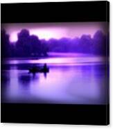 Loch Fishing @ Dusk Canvas Print