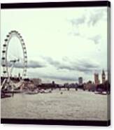 London Eye & Parliment Canvas Print