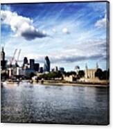 #london #thames #skyline Canvas Print