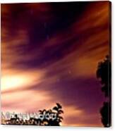 Long Exposure From My Garden! #nightime Canvas Print