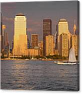 Lower Manhattan - End Of The Day Canvas Print