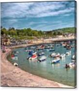 Lyme Regis, April 2011 #sea #boats #sky Canvas Print
