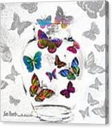 Magic Moth Jar Canvas Print