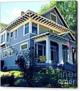 Magnificent Craftsman Arcitecture House Glenwood Colorado Canvas Print