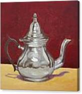 Mediterranean Silver Kettle Canvas Print