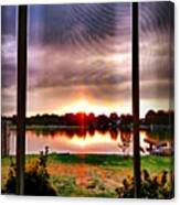 #memphis #sunset Over Our #lake. My Canvas Print