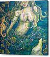 Mermaid And Muse Canvas Print