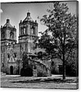 Mission Conception Bw Canvas Print