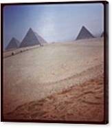 Mmm..best Trip Ever. Pyramids At Giza Canvas Print