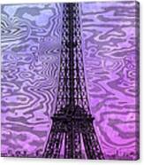 Modern-art Eiffel Tower 14 Canvas Print