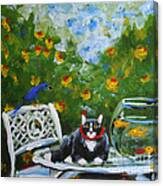 Monets Cat Canvas Print