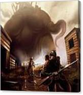 Monster Attack Canvas Print