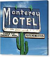 Monterey Motel Canvas Print