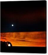 Moon #moon #night #dark #instagraphy Canvas Print