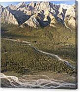Mountains Above Coral Creek And Cline Canvas Print