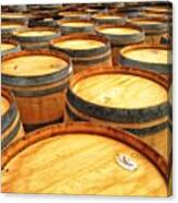 Nadalie Wine Barrels Ready To Become Canvas Print