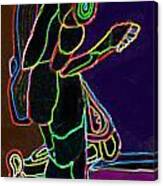 Neon Man Canvas Print