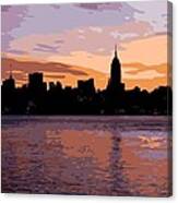 Nyc Morning Color 16 Canvas Print