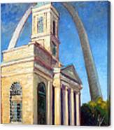 Old Cathedral Church In St.louis Canvas Print