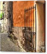 Old Colorful Rustic Alley Canvas Print