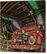 Old Fire Engine: Decay: Pass 1 Canvas Print