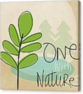 One With Nature Canvas Print
