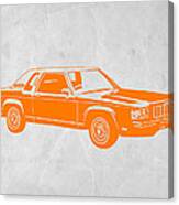 Orange Car Canvas Print