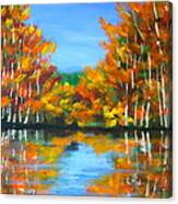 Painted Lake Canvas Print