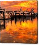Palm Beach Harbor Glow Canvas Print