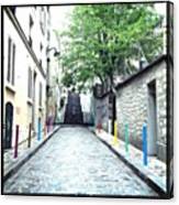 #paris #montmartre #stairs #colors Canvas Print