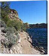 Pathway Around Sagouro Lake Canvas Print