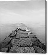 Penfield Jetty In Fairfield Connecticut Canvas Print