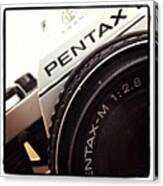 Pentax -- My First Film Slr Camera :) Canvas Print