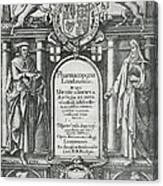Pharmacopoeia Londinensis, 1632 Canvas Print