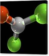 Phosgene Chemical Weapon Molecule Canvas Print